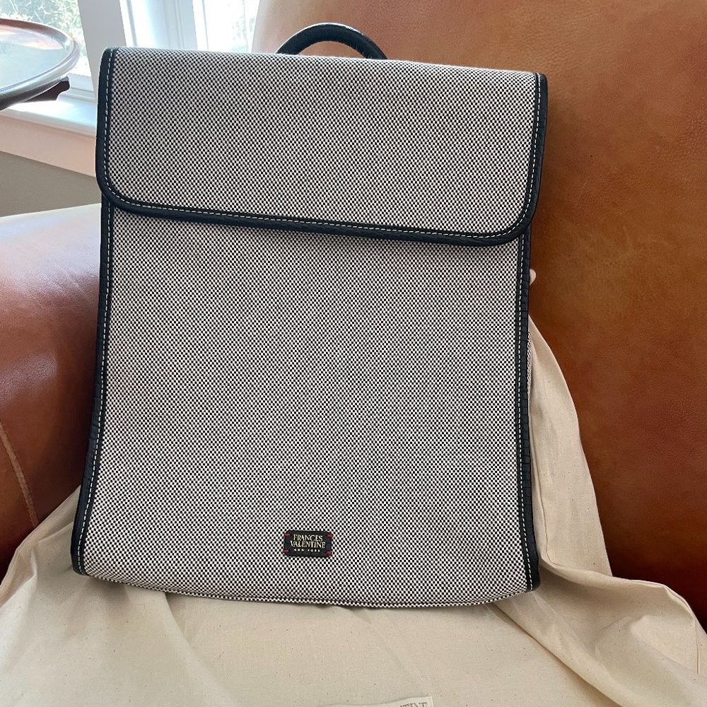 Francis Valenine Trey Backpack Salt and Pepper Canvas Black